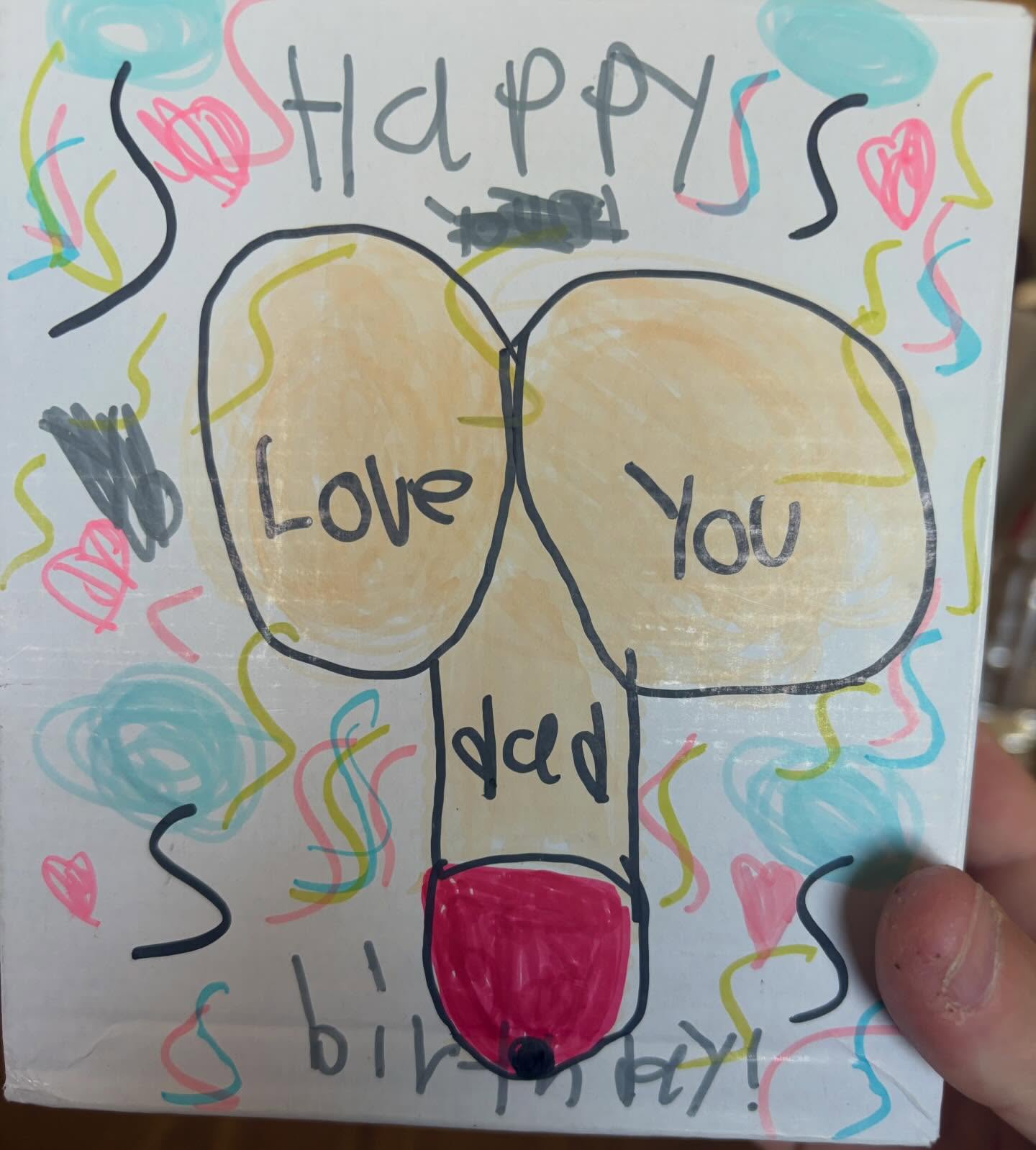 My kids birthday wrapping job… they’re quite skilled…